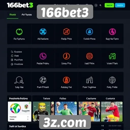 Recursos e funcionalidades do site 166bet3